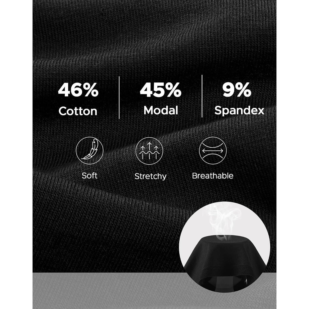 Women's Cotton-Modal Hipster Underwear, Black, 5-Pack, XS - Just Closeouts Canada Inc.X003AU42T3