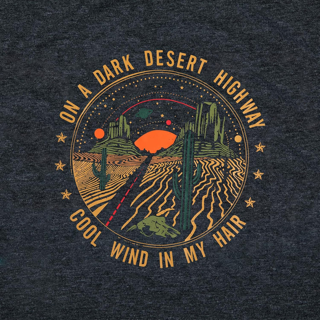 Women's Desert Highway Graphic T-Shirt, Grey, XL - Just Closeouts Canada Inc.X004XNXEQD