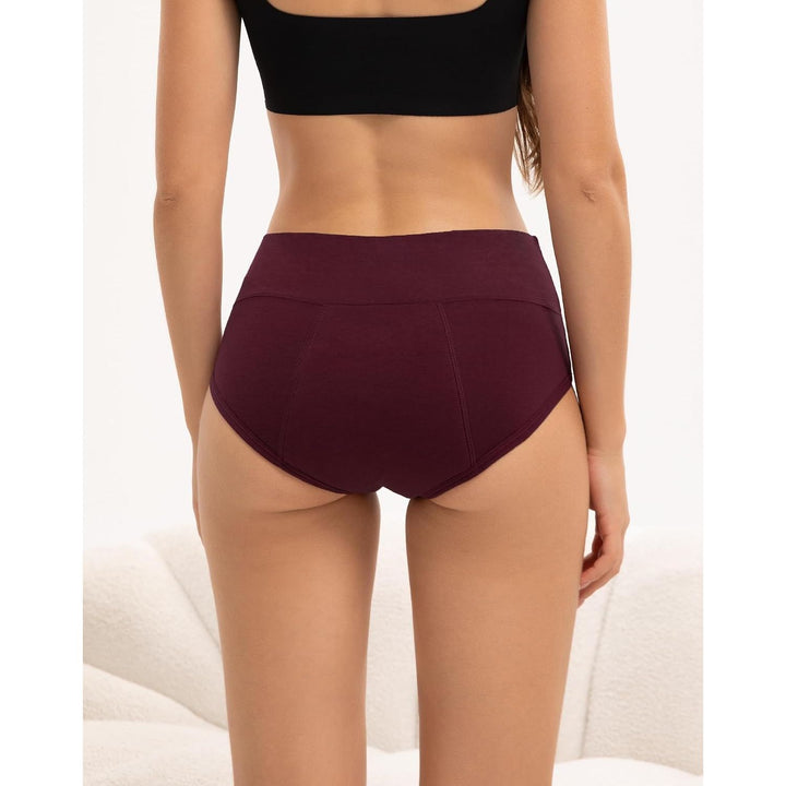 Women's High-Waisted Period Underwear, Vintage Dark, 3-Pack, Small - Just Closeouts Canada Inc.X004EDEYJX