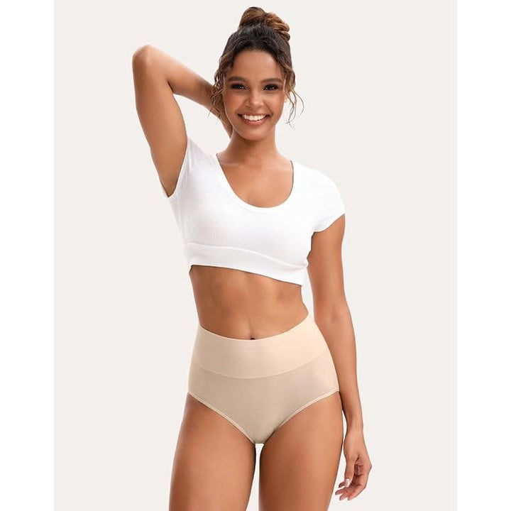 Womens High Waisted Underwear Cotton Plus Size Ladies Panties 5-Pack XL - Just Closeouts Canada Inc.X001R59VK3