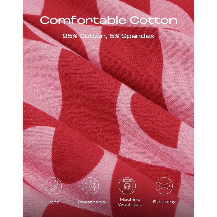 Women's Pink Check Cotton Boxer Briefs, 3-Pack, Large - Just Closeouts Canada Inc.X0042FS20Z