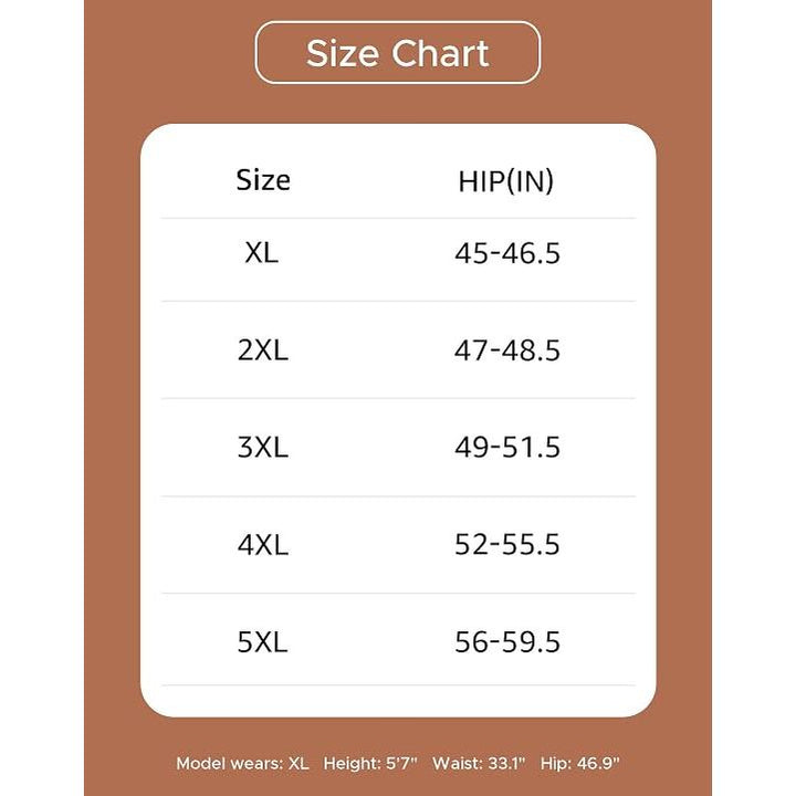 Women's Plus Size XL-5XL Full Coverage Underwear High Waisted Cotton Panties 4-Pack 4XL - Just Closeouts Canada Inc.X004HPW391