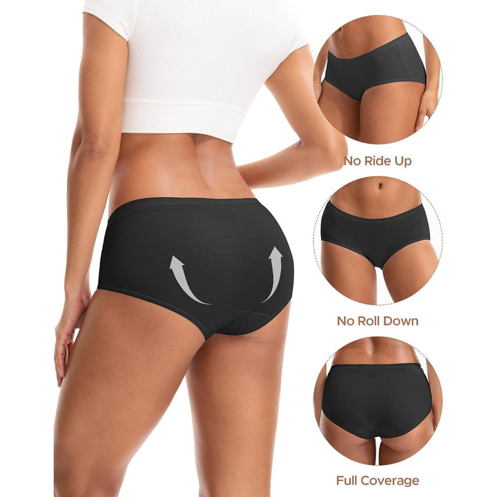Women's Soft Modal Hipster Underwear, Black, 5-Pack, XXL - Just Closeouts Canada Inc.X003AU61ZB