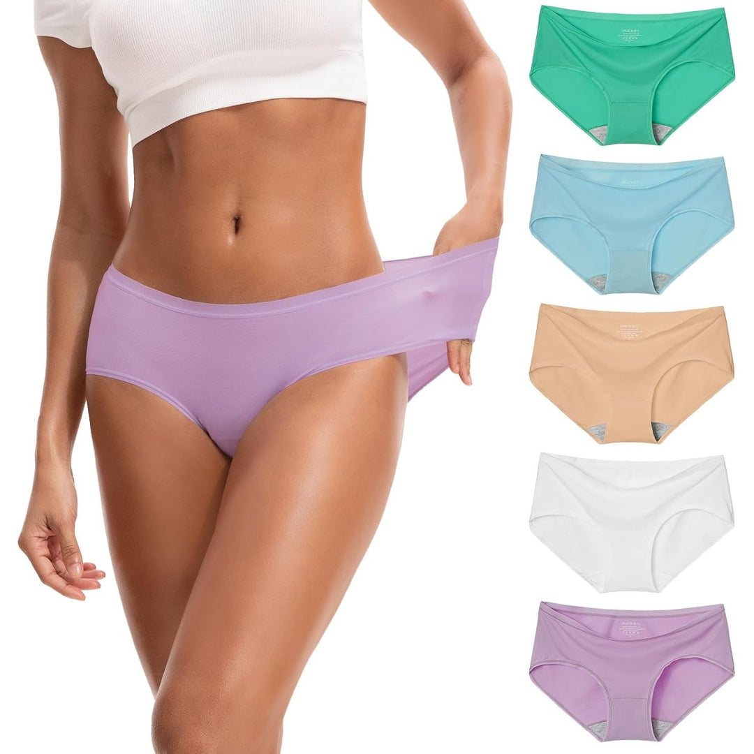 Women's Soft Modal Hipster Underwear, Grape, 5-Pack, Small - Just Closeouts Canada Inc.X003THT9J5