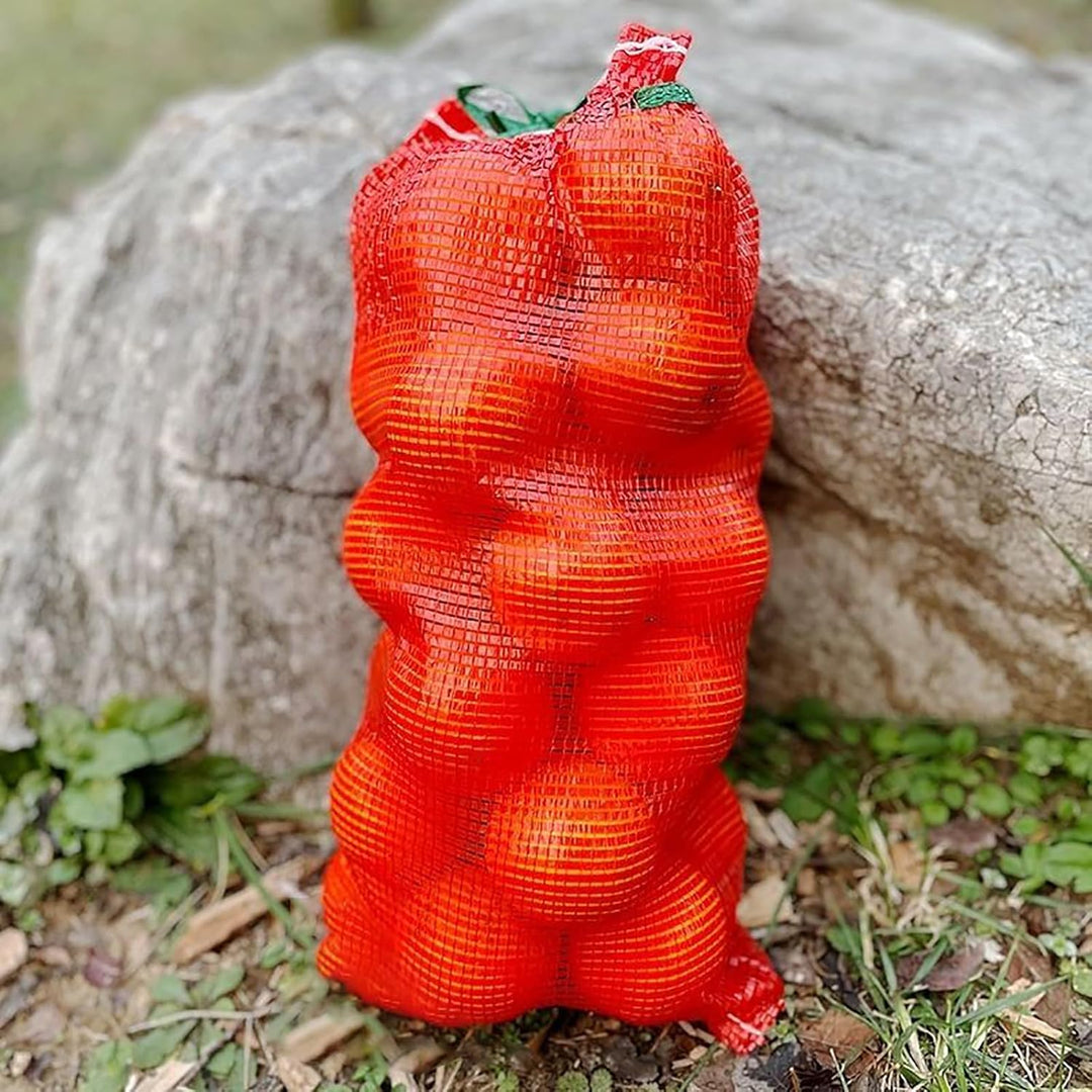 WUWEOT 50 Pack Mesh Onion Bags, 31"×19" Mesh Produce Bags, Breathable Vegetable Bags, Reusable Storage Washable Net Bags with Drawstring for Onions Potatoes Citrus Crawfish - Just Closeouts Canada Inc.