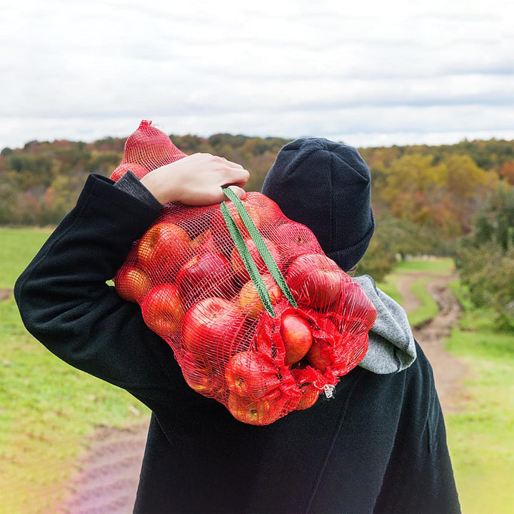 WUWEOT 50 Pack Mesh Onion Bags, 31"×19" Mesh Produce Bags, Breathable Vegetable Bags, Reusable Storage Washable Net Bags with Drawstring for Onions Potatoes Citrus Crawfish - Just Closeouts Canada Inc.