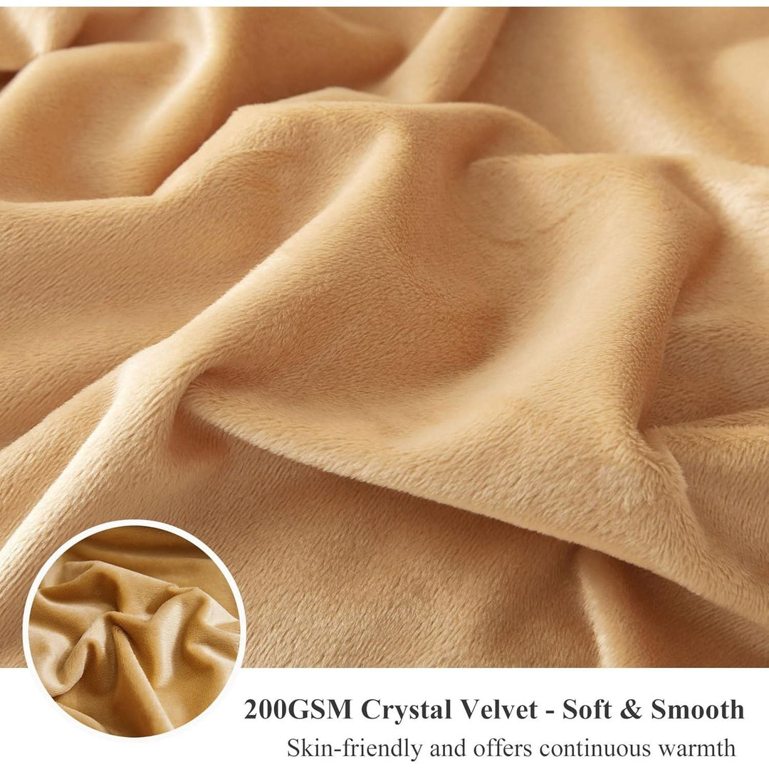 XeGe Luxury Faux Fur Leopard Print Throw Blanket, Soft 50x60 Cheetah Print Fluffy Blanket Throw, Shaggy Plush Decorative Couch Blanket, Cute Furry Animal Throw Fuzzy Blanket for Sofa Bed - Just Closeouts Canada Inc.