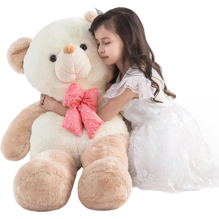 ZGXIONG Giant Teddy Bear Big Size 4 Feet Valentines Day Teddy Bear Giant Stuffed Animal Big Teddy Bear Large Stuffed Animals Giant Plush Toy Big Stuffed Animal Teddy Bears for Girlfriend Gifts 47 Inch - Just Closeouts Canada Inc.