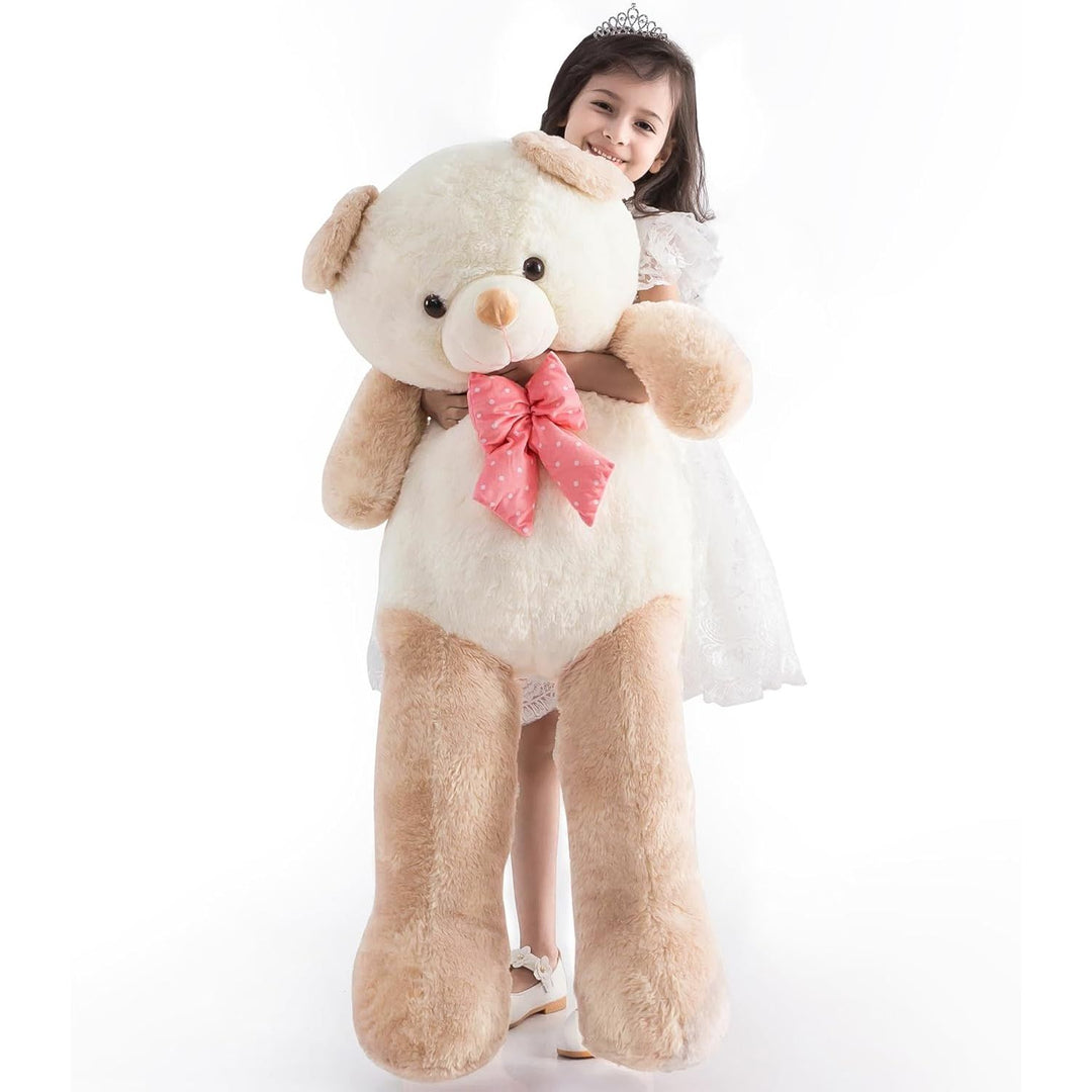 ZGXIONG Giant Teddy Bear Big Size 4 Feet Valentines Day Teddy Bear Giant Stuffed Animal Big Teddy Bear Large Stuffed Animals Giant Plush Toy Big Stuffed Animal Teddy Bears for Girlfriend Gifts 47 Inch - Just Closeouts Canada Inc.