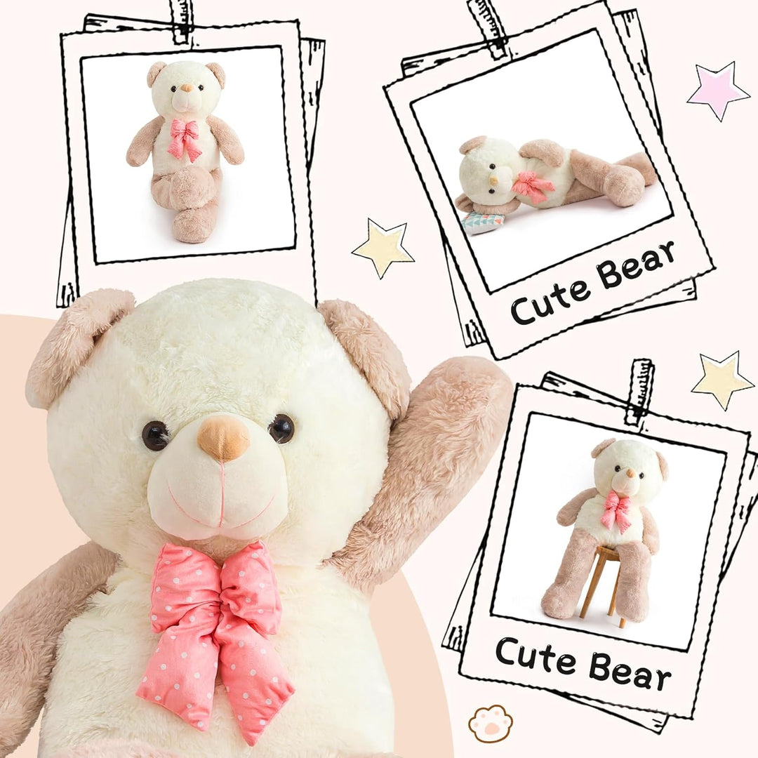 ZGXIONG Giant Teddy Bear Big Size 4 Feet Valentines Day Teddy Bear Giant Stuffed Animal Big Teddy Bear Large Stuffed Animals Giant Plush Toy Big Stuffed Animal Teddy Bears for Girlfriend Gifts 47 Inch - Just Closeouts Canada Inc.