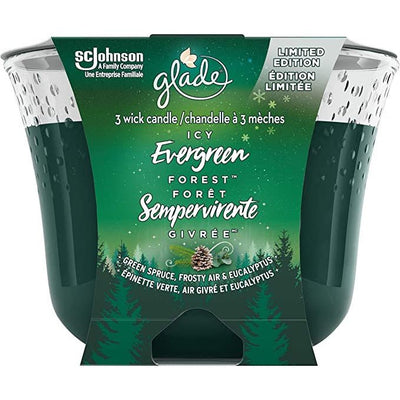 Glade Glade Holiday Triple Wick Candle Icy Evergreen Forest - Just Closeouts Canada Inc.062300003471