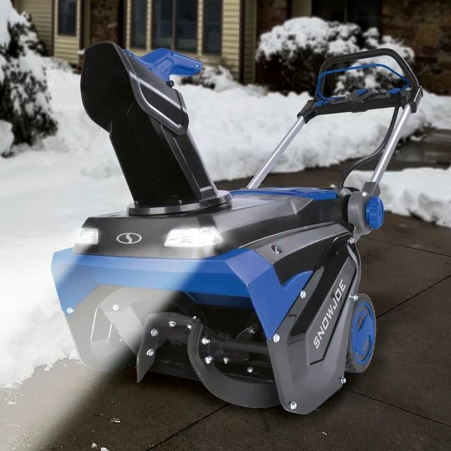 Snow Joe 24V-X4-SB21 96-Volt* MAX IONMAX Cordless Brushless Single-Stage Snow Blower | 21-inch | W/ 4 x 12.0-Ah Batteries + 2 x Dual Port Chargers - Just Closeouts Canada Inc.