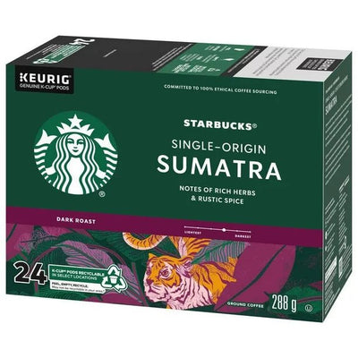 Starbucks Dark Sumatra K-cup Coffee Capsule, 24ct - Just Closeouts Canada Inc.00762111282057