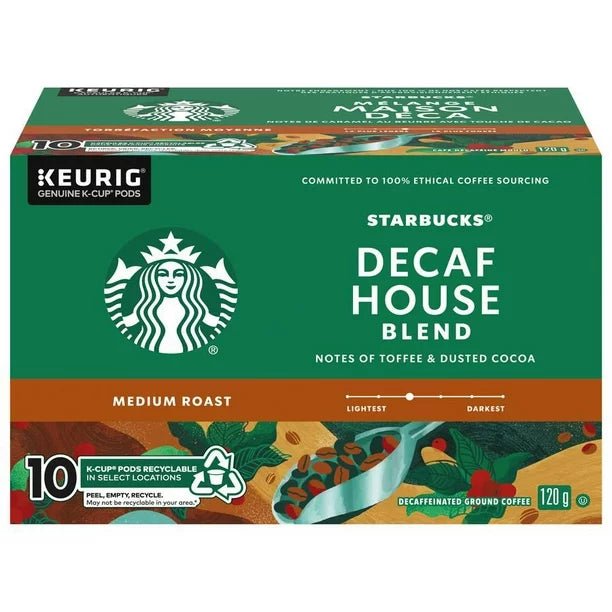 Starbucks House Blend Decaf K-cup Coffee Capsule, 10ct - Just Closeouts Canada Inc.00762111936172