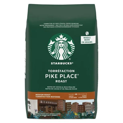 Starbucks Pike Place Roast Coffee Whole Bean, 907g - Just Closeouts Canada Inc.00762111464101